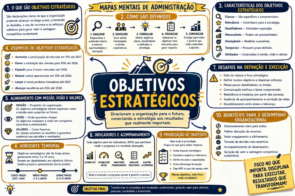 Mapa Mental - Objetivos Estratégicos