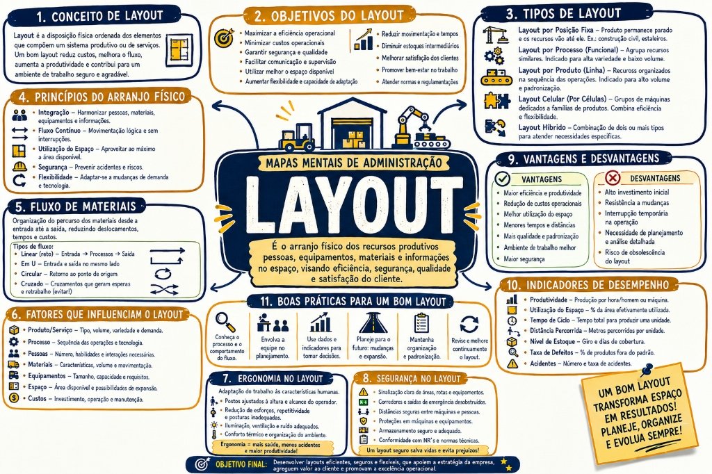 Mapa Mental - Layout e Arranjo Físico