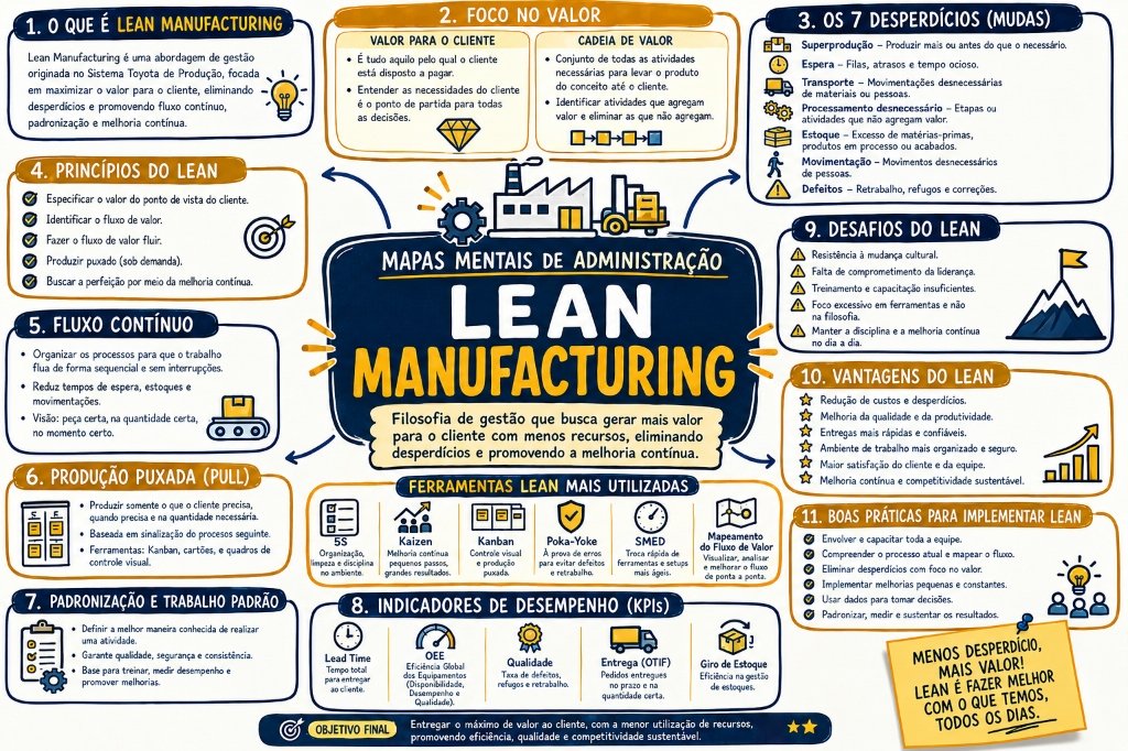 Mapa Mental - Lean Manufacturing