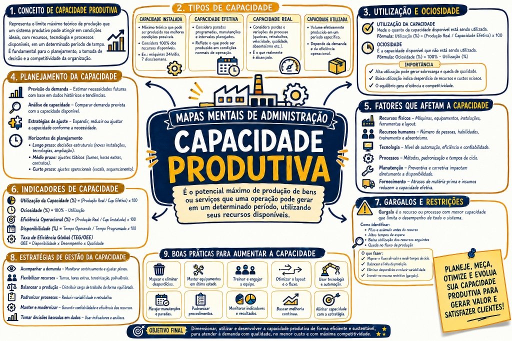 Mapa Mental - Capacidade Produtiva