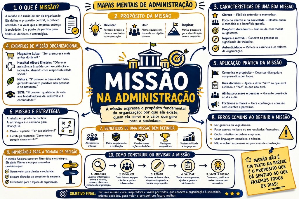 Mapa Mental - Missão na Administração