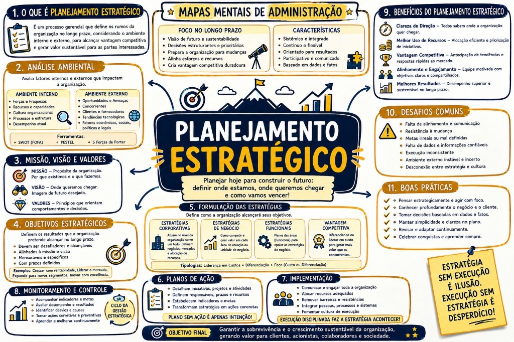 Mapa Mental - Planejamento Estratégico